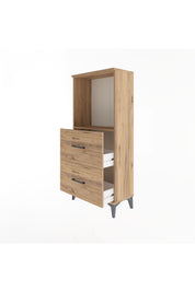 Arges Dolap Tek Raflı 2 Çekmeceli 60x30x134 - S17M031V9A