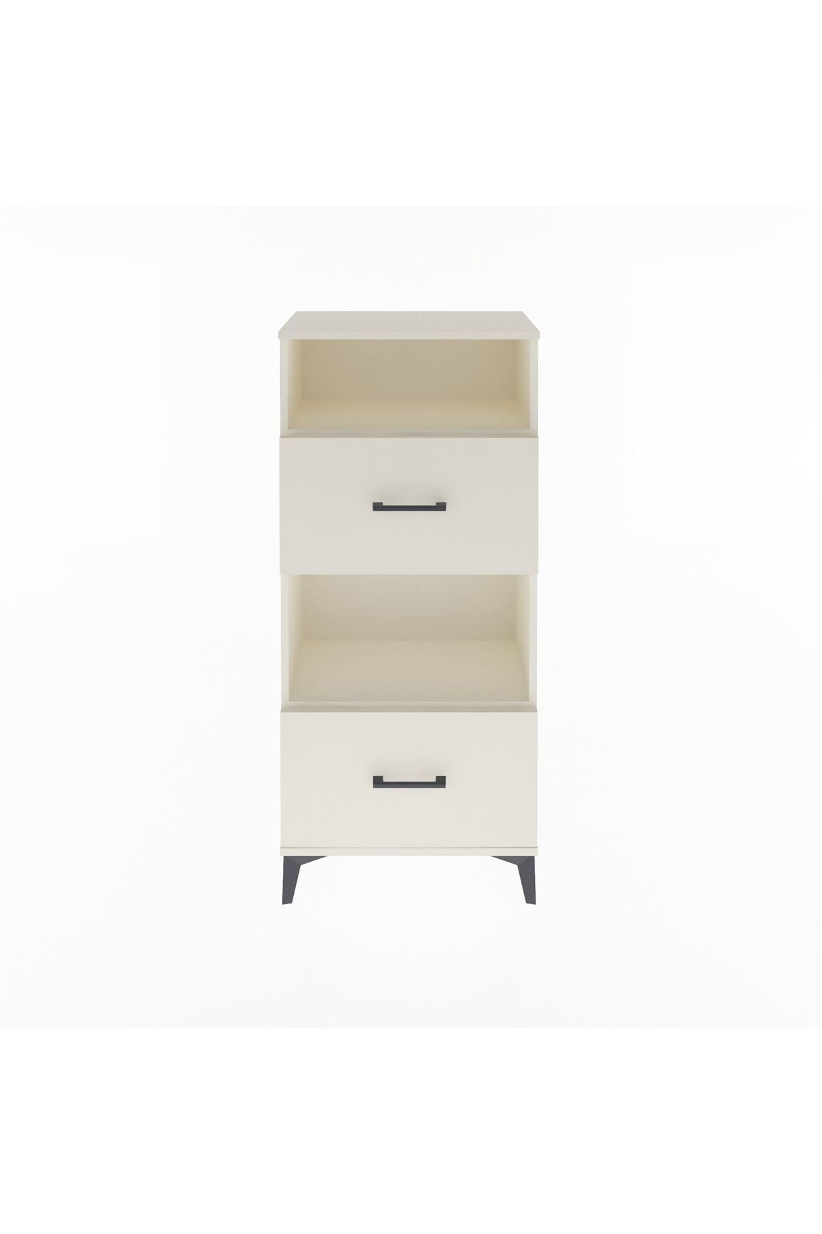 Arges Dolap 2 Raflı 2 Çekmeceli 60x30x134 - S17M032V1A