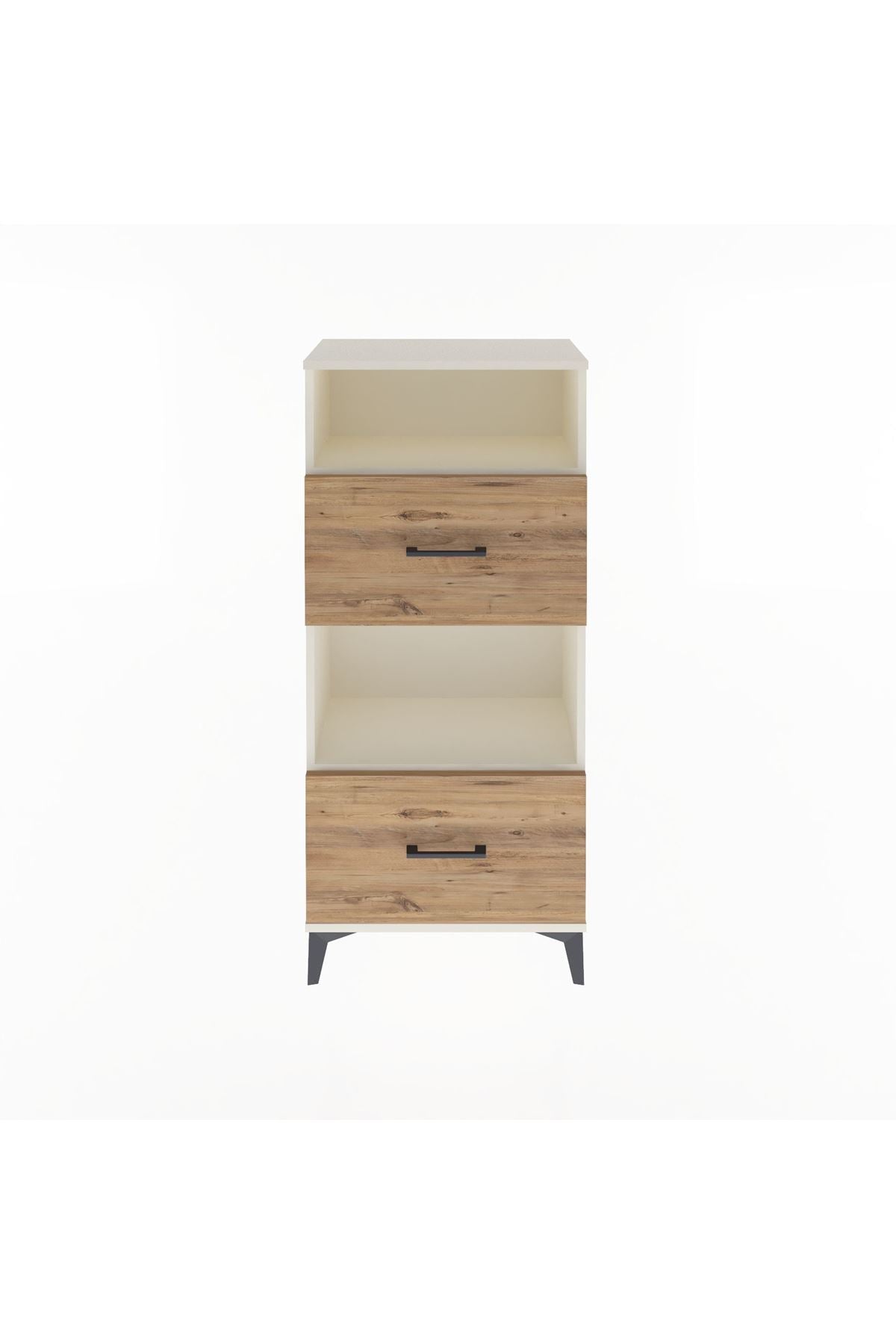Arges Dolap 2 Raflı 2 Çekmeceli 60x30x134 - S17M032V3A