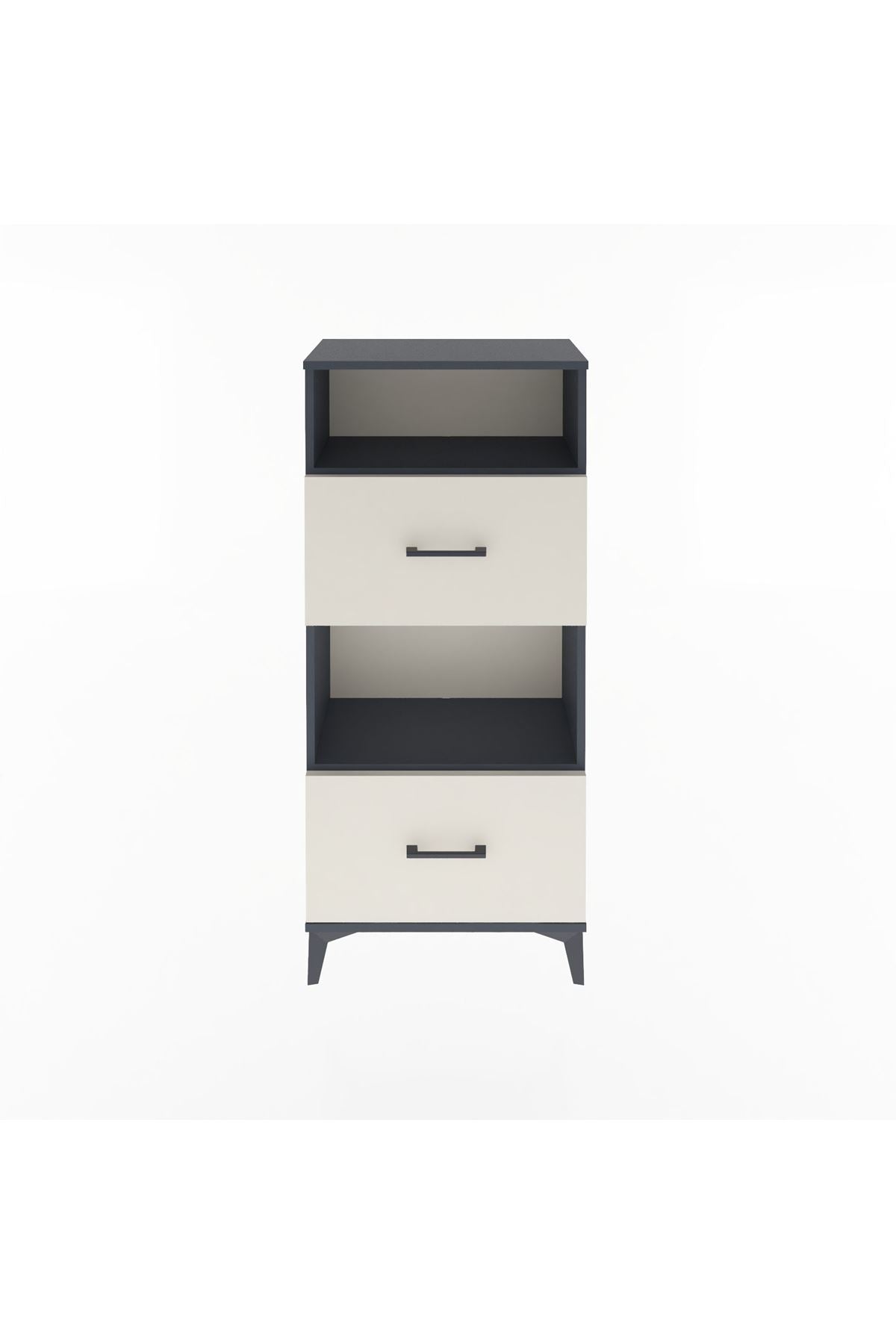Arges Dolap 2 Raflı 2 Çekmeceli 60x30x134 - S17M032V4A