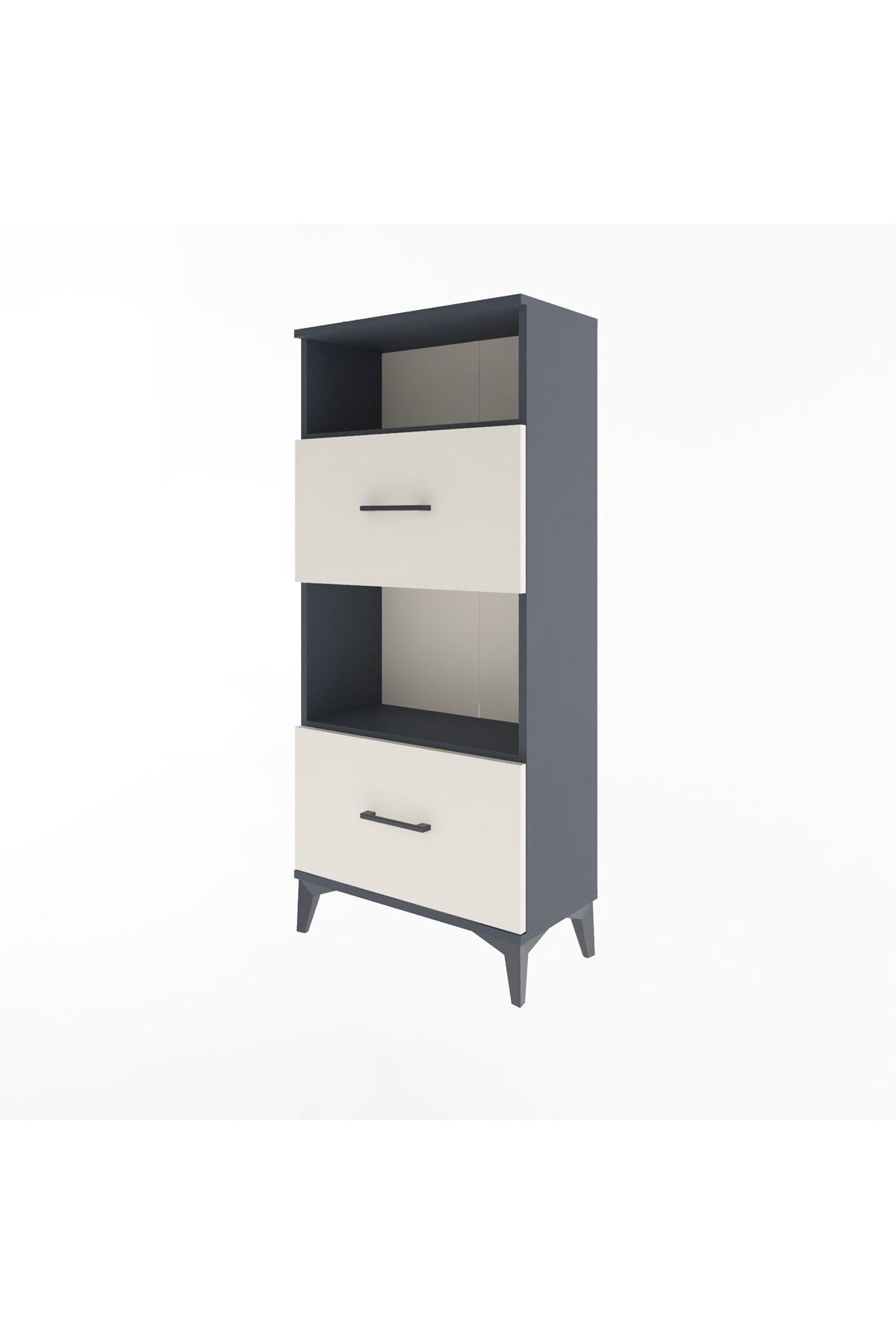 Arges Dolap 2 Raflı 2 Çekmeceli 60x30x134 - S17M032V4A