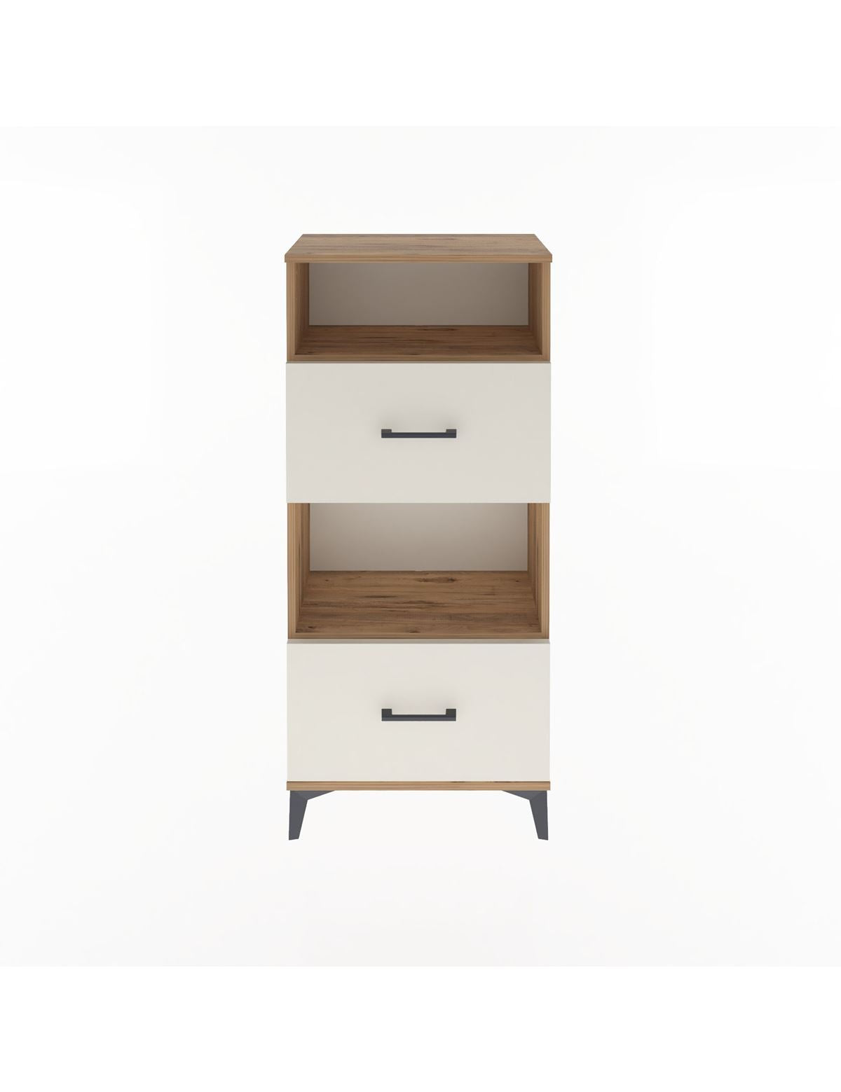 Arges Dolap 2 Raflı 2 Çekmeceli 60x30x134 - S17M032V7A