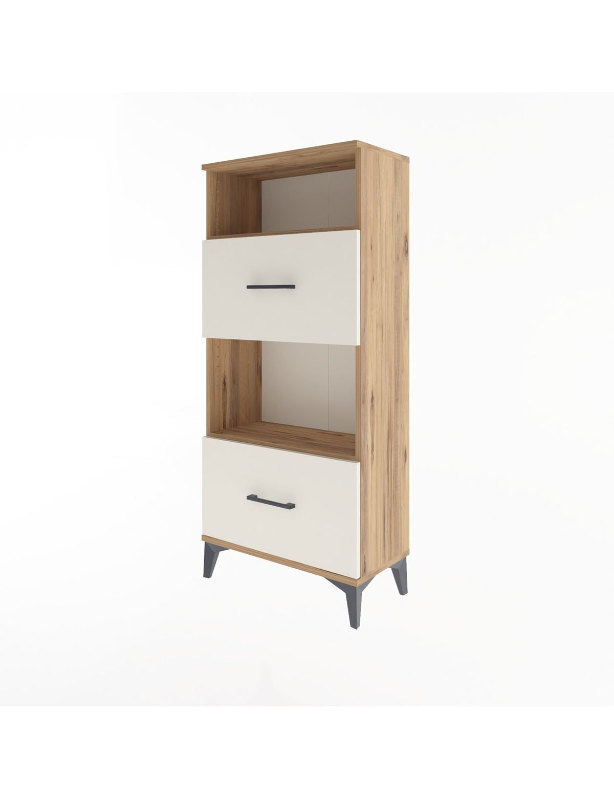 Arges Dolap 2 Raflı 2 Çekmeceli 60x30x134 - S17M032V7A