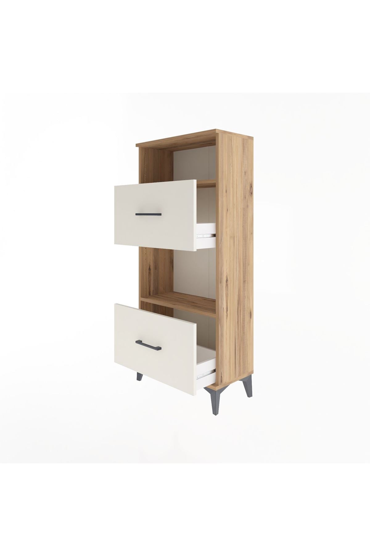 Arges Dolap 2 Raflı 2 Çekmeceli 60x30x134 - S17M032V7A
