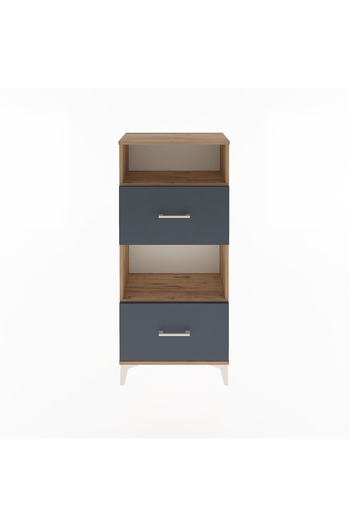 Arges Dolap 2 Raflı 2 Çekmeceli 60x30x134 - S17M032V8A