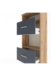 Arges Dolap 2 Raflı 2 Çekmeceli 60x30x134 - S17M032V8A