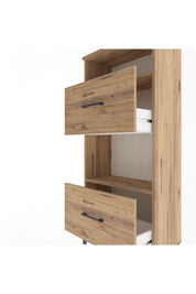Arges Dolap 2 Raflı 2 Çekmeceli 60x30x134 - S17M032V9A