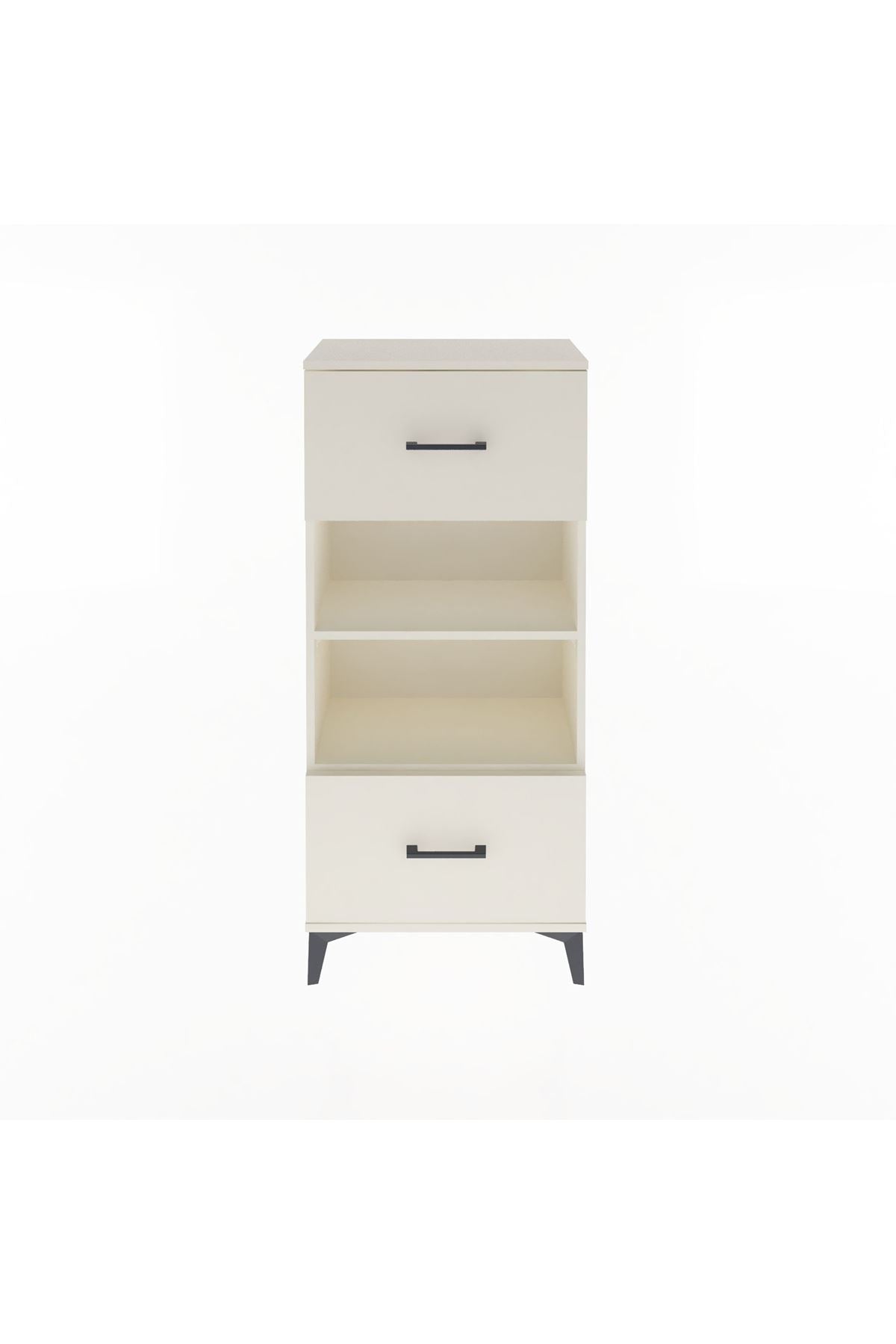 Arges Dolap 2 Raflı 2 Çekmeceli 60x30x134 - S17M033V1A