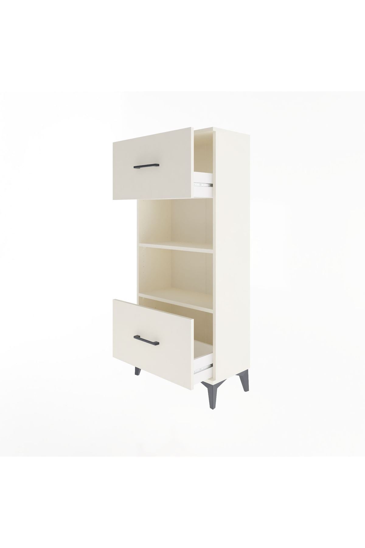 Arges Dolap 2 Raflı 2 Çekmeceli 60x30x134 - S17M033V1A