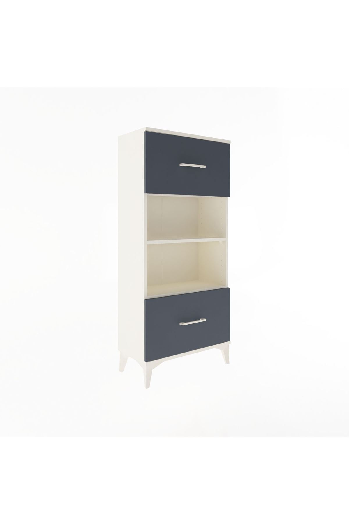 Arges Dolap 2 Raflı 2 Çekmeceli 60x30x134 - S17M033V2A