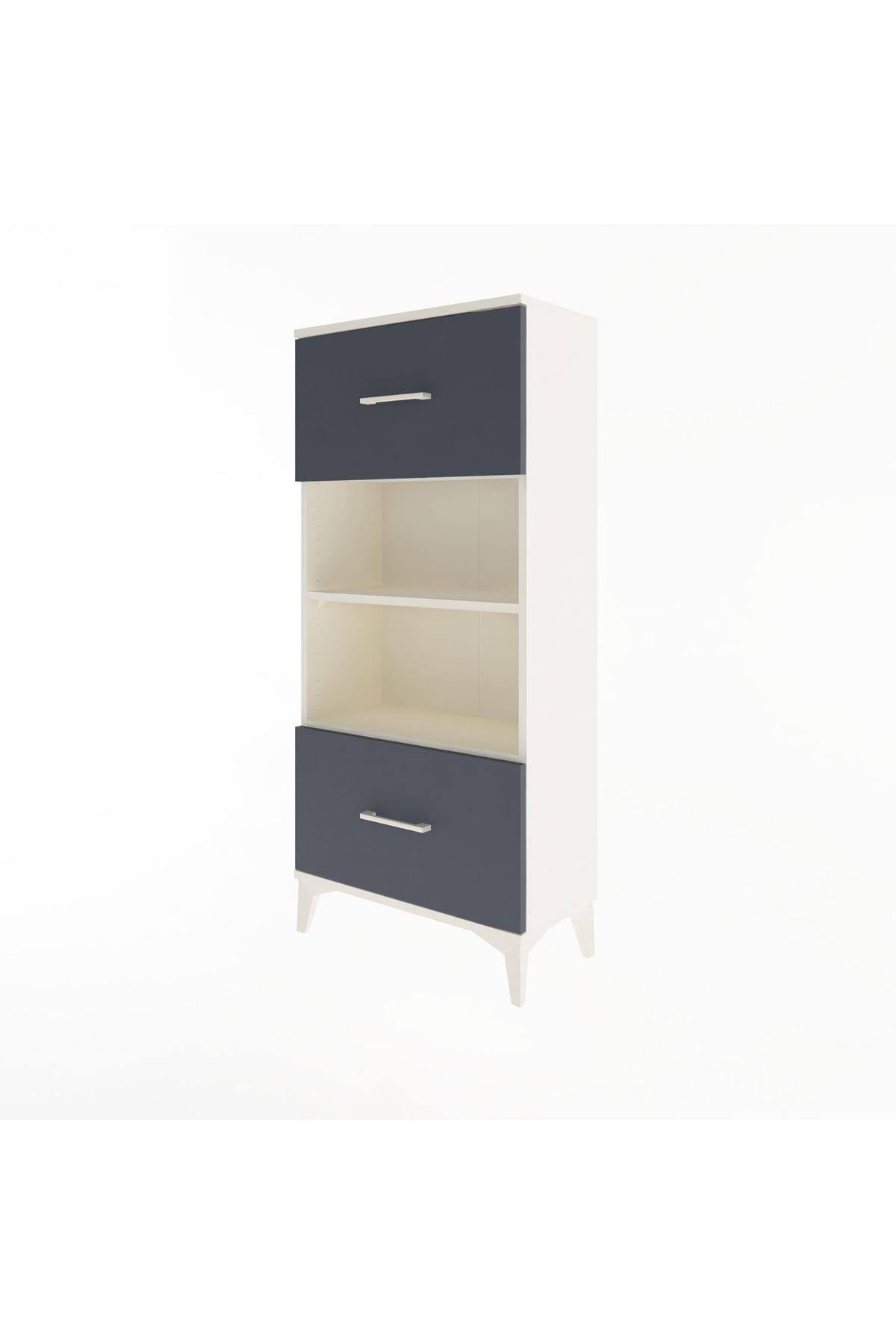 Arges Dolap 2 Raflı 2 Çekmeceli 60x30x134 - S17M033V2A