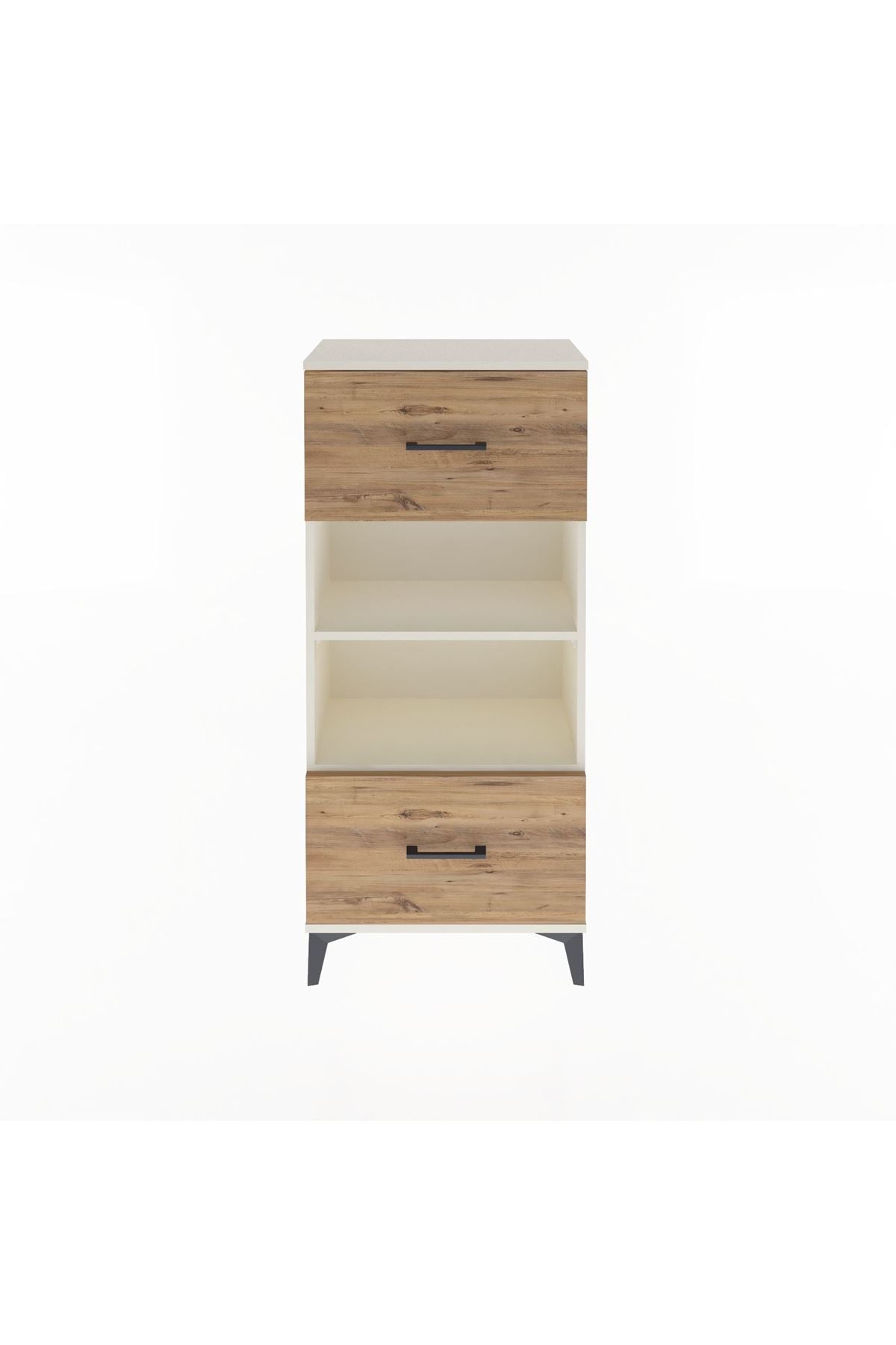 Arges Dolap 2 Raflı 2 Çekmeceli 60x30x134 - S17M033V3A