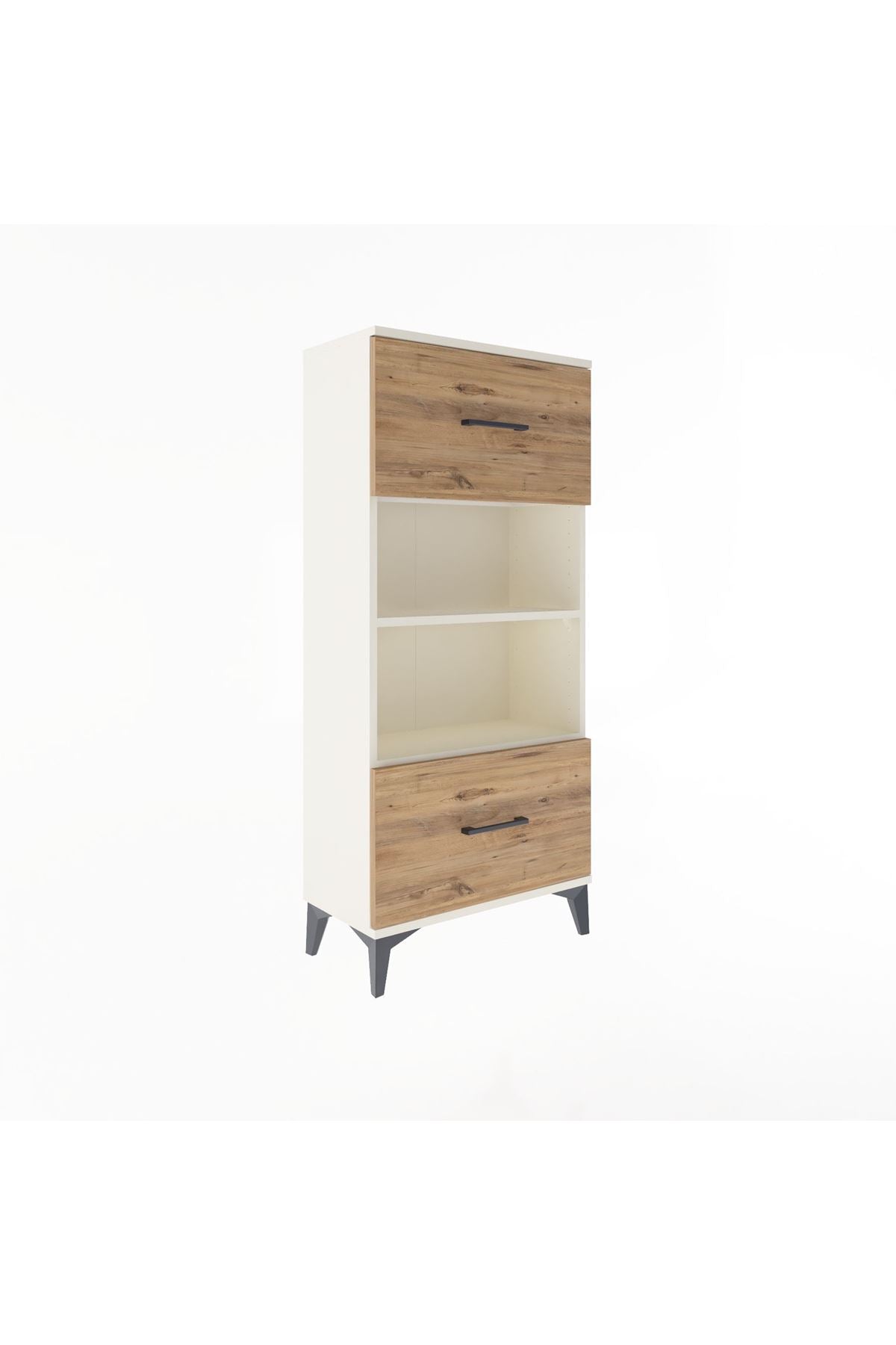 Arges Dolap 2 Raflı 2 Çekmeceli 60x30x134 - S17M033V3A