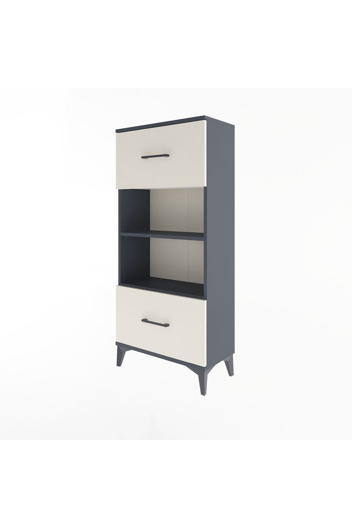 Arges Dolap 2 Raflı 2 Çekmeceli 60x30x134 - S17M033V4A