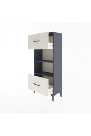 Arges Dolap 2 Raflı 2 Çekmeceli 60x30x134 - S17M033V4A