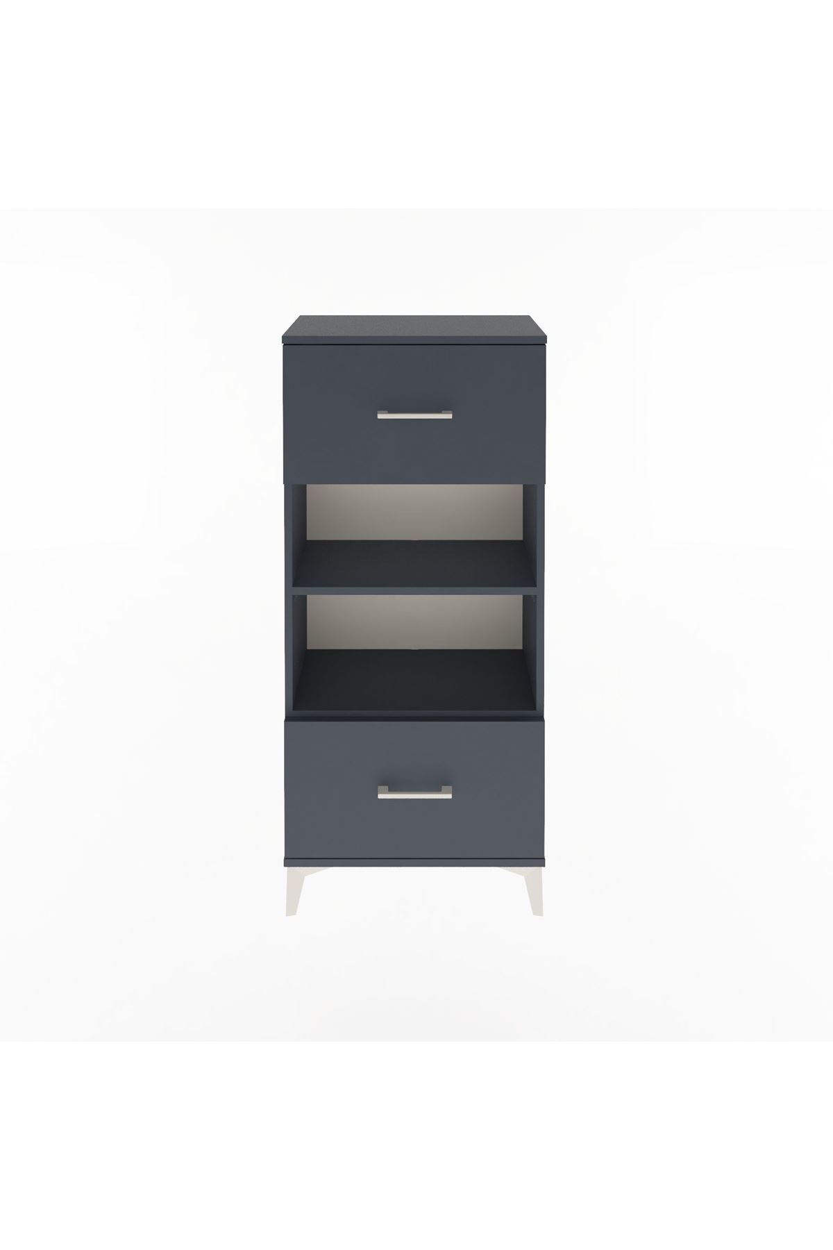 Arges Dolap 2 Raflı 2 Çekmeceli 60x30x134 - S17M033V5A