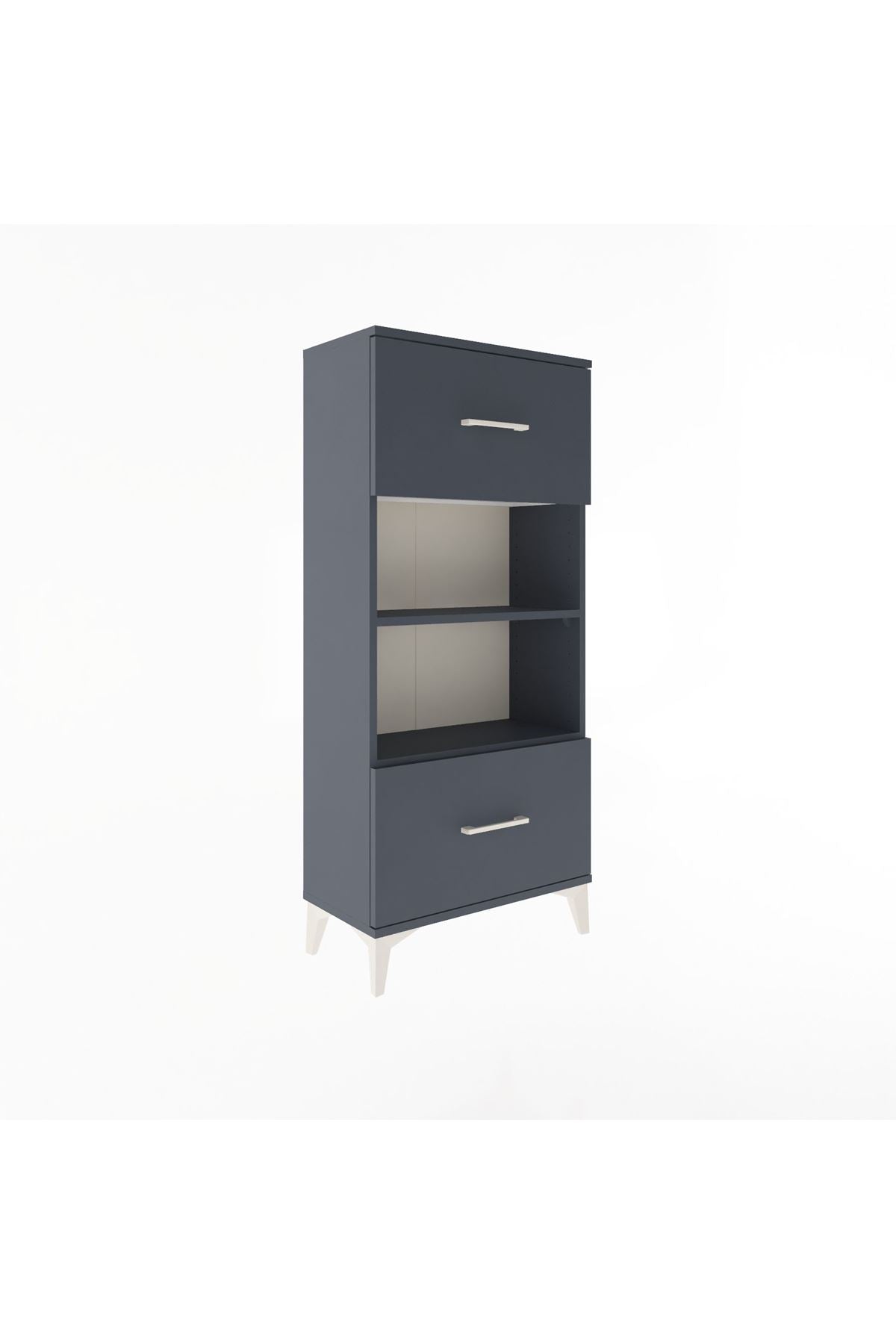 Arges Dolap 2 Raflı 2 Çekmeceli 60x30x134 - S17M033V5A