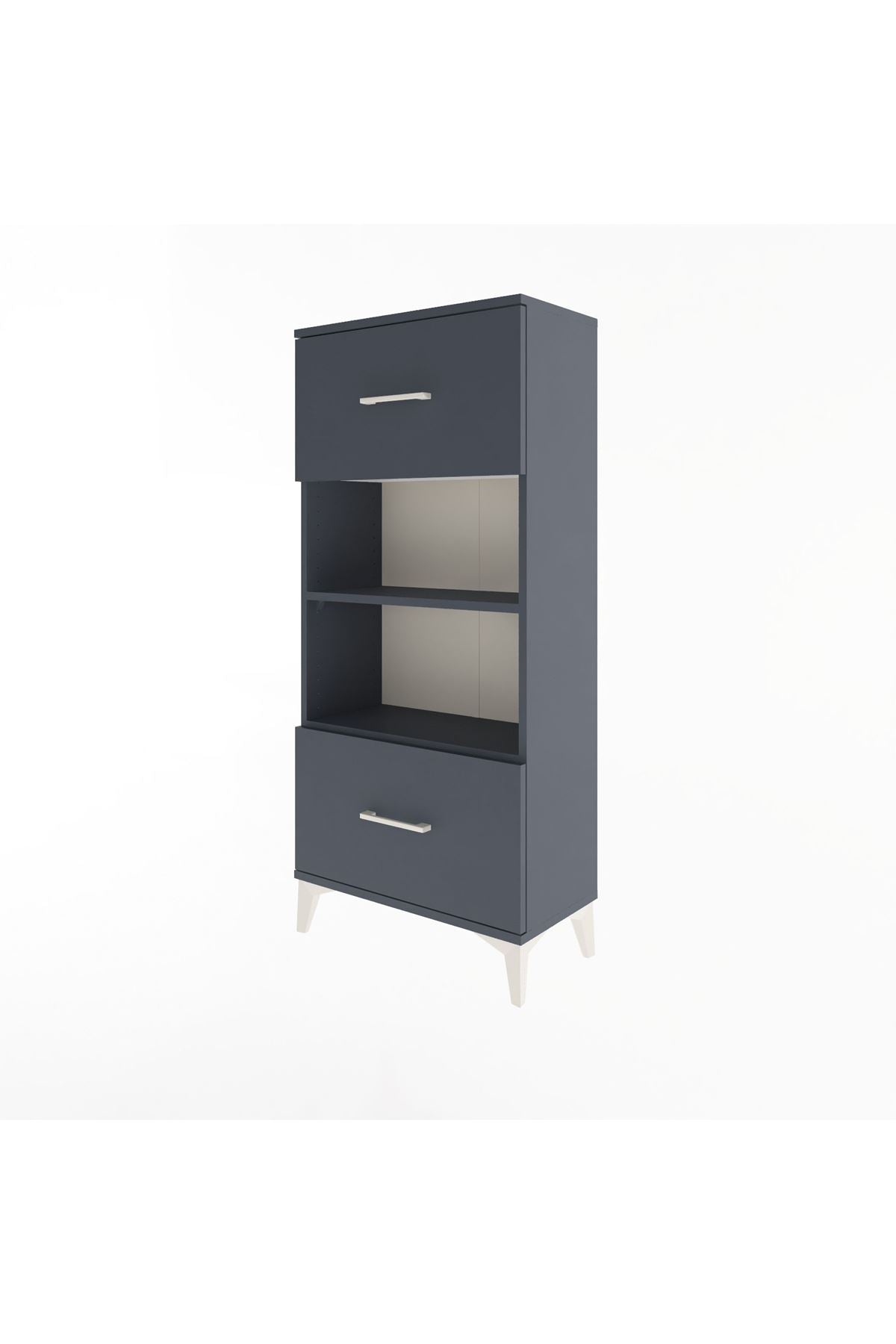 Arges Dolap 2 Raflı 2 Çekmeceli 60x30x134 - S17M033V5A