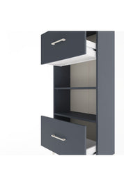 Arges Dolap 2 Raflı 2 Çekmeceli 60x30x134 - S17M033V5A