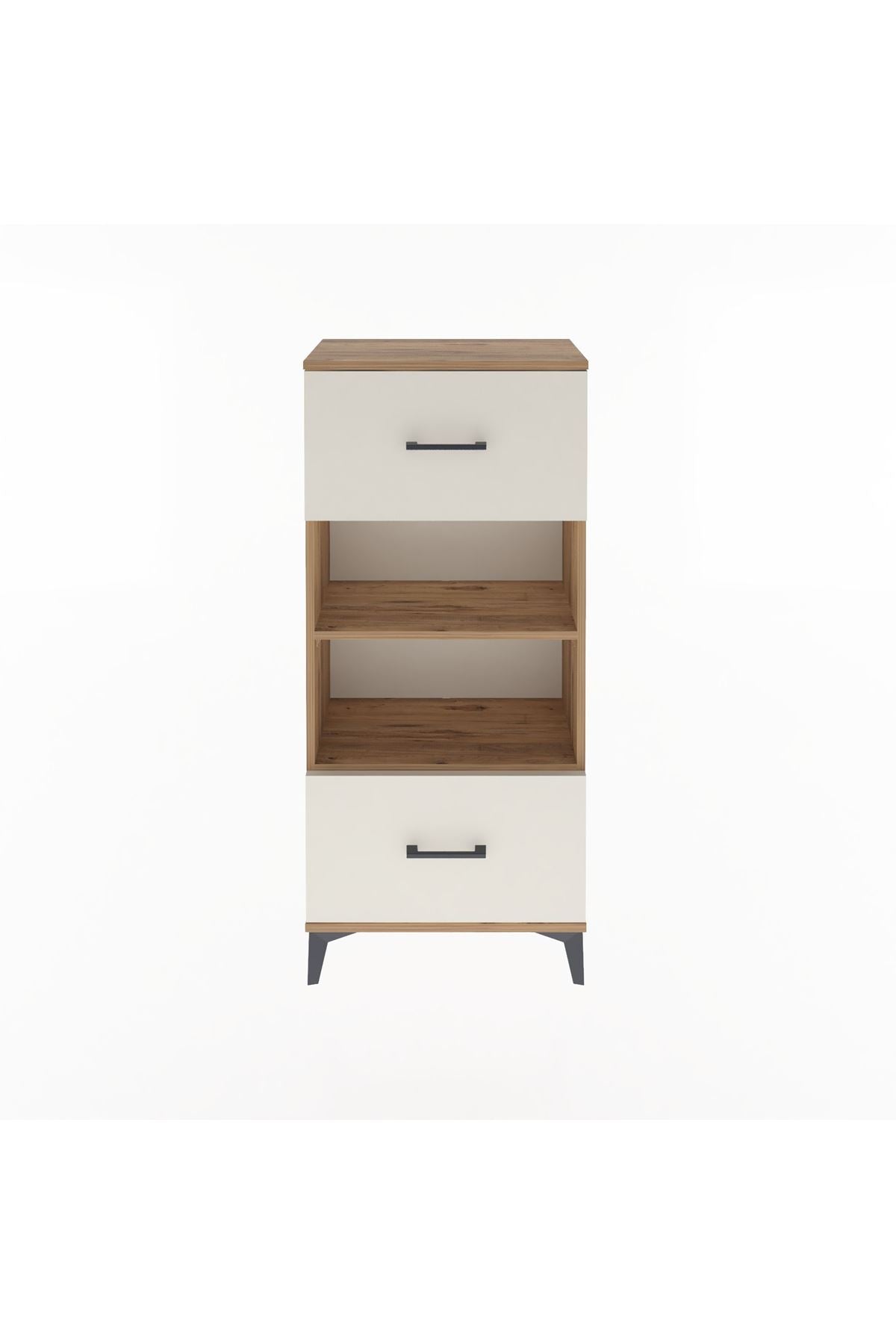 Arges Dolap 2 Raflı 2 Çekmeceli 60x30x134 - S17M033V7A