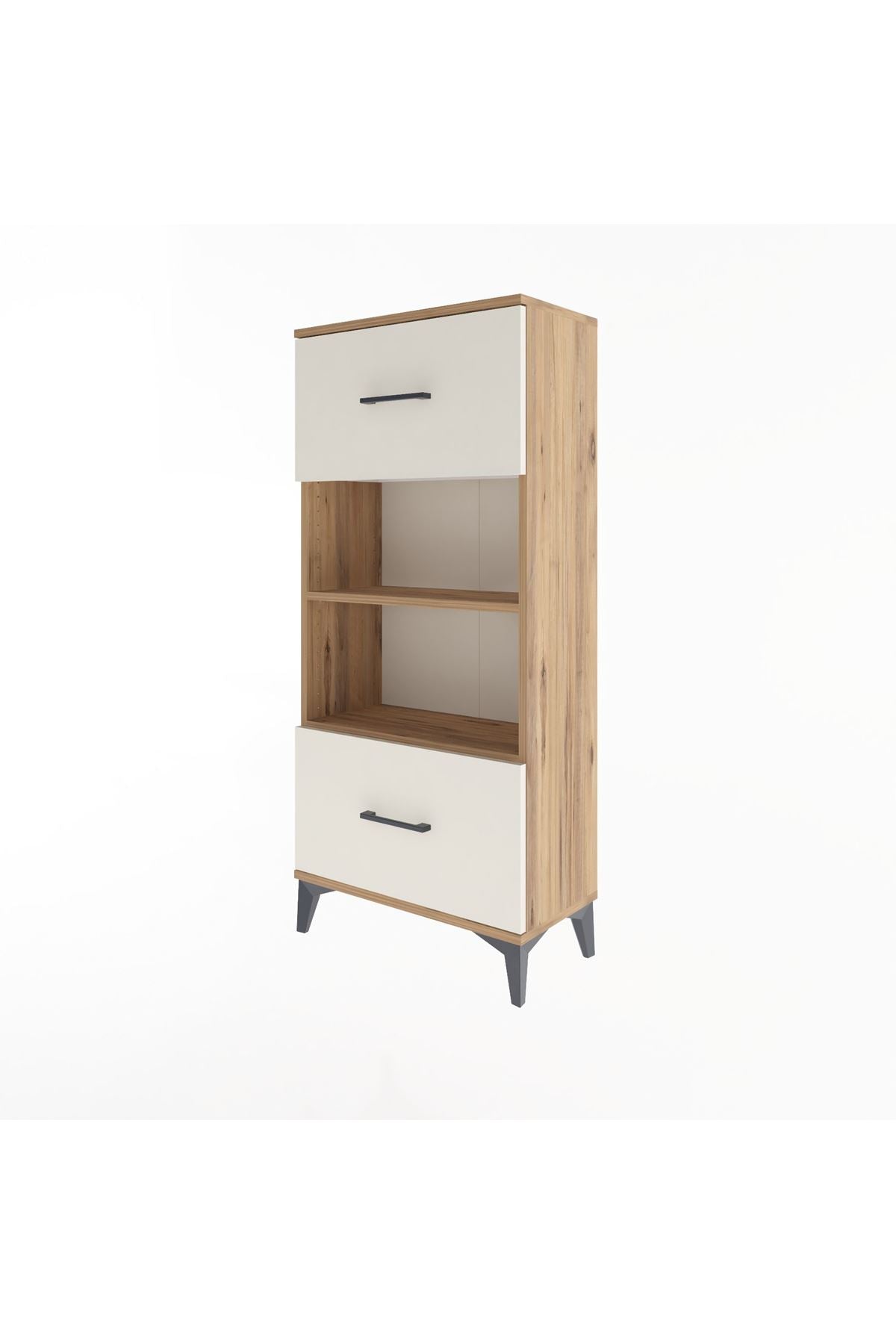 Arges Dolap 2 Raflı 2 Çekmeceli 60x30x134 - S17M033V7A