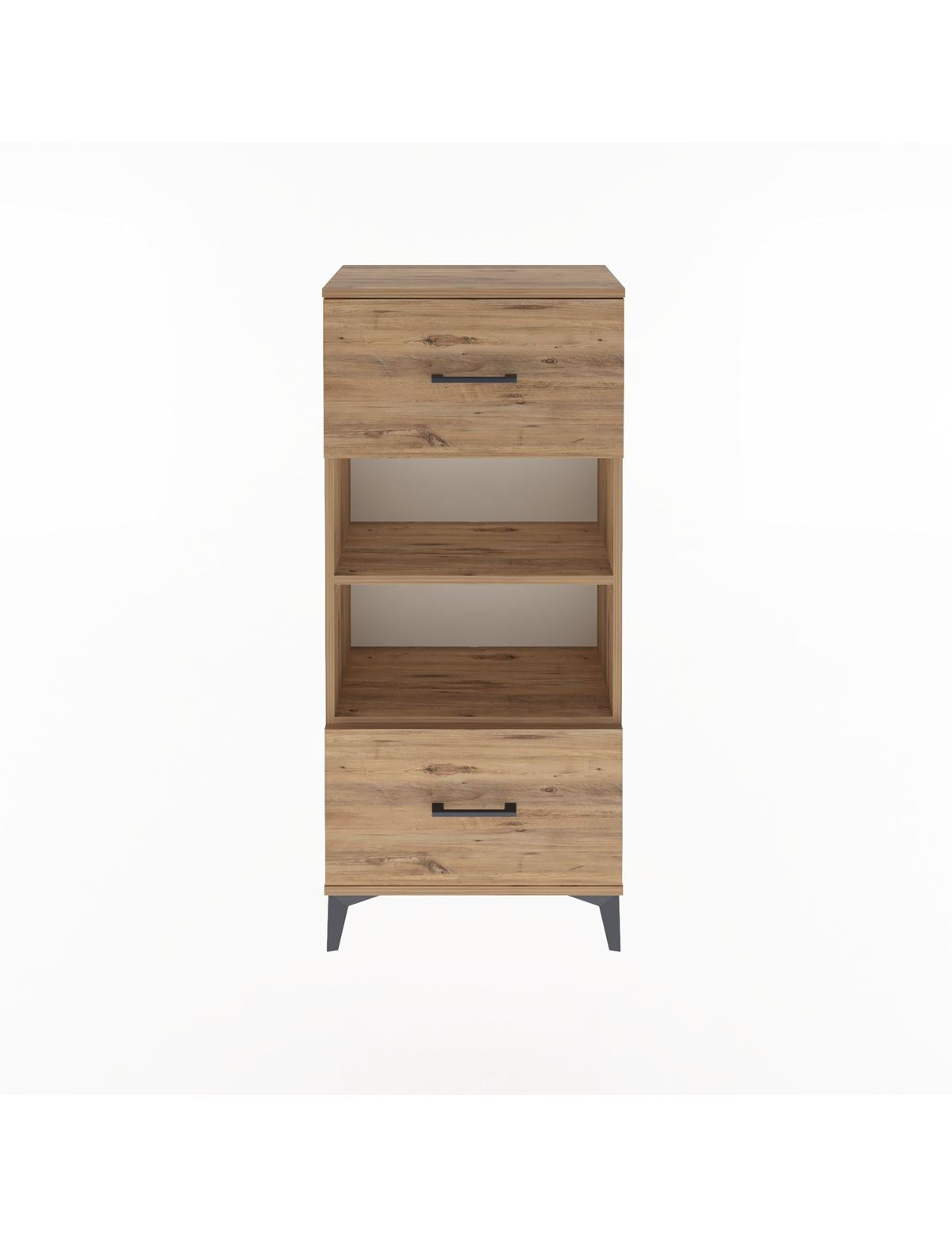 Arges Dolap 2 Raflı 2 Çekmeceli 60x30x134 - S17M033V9A