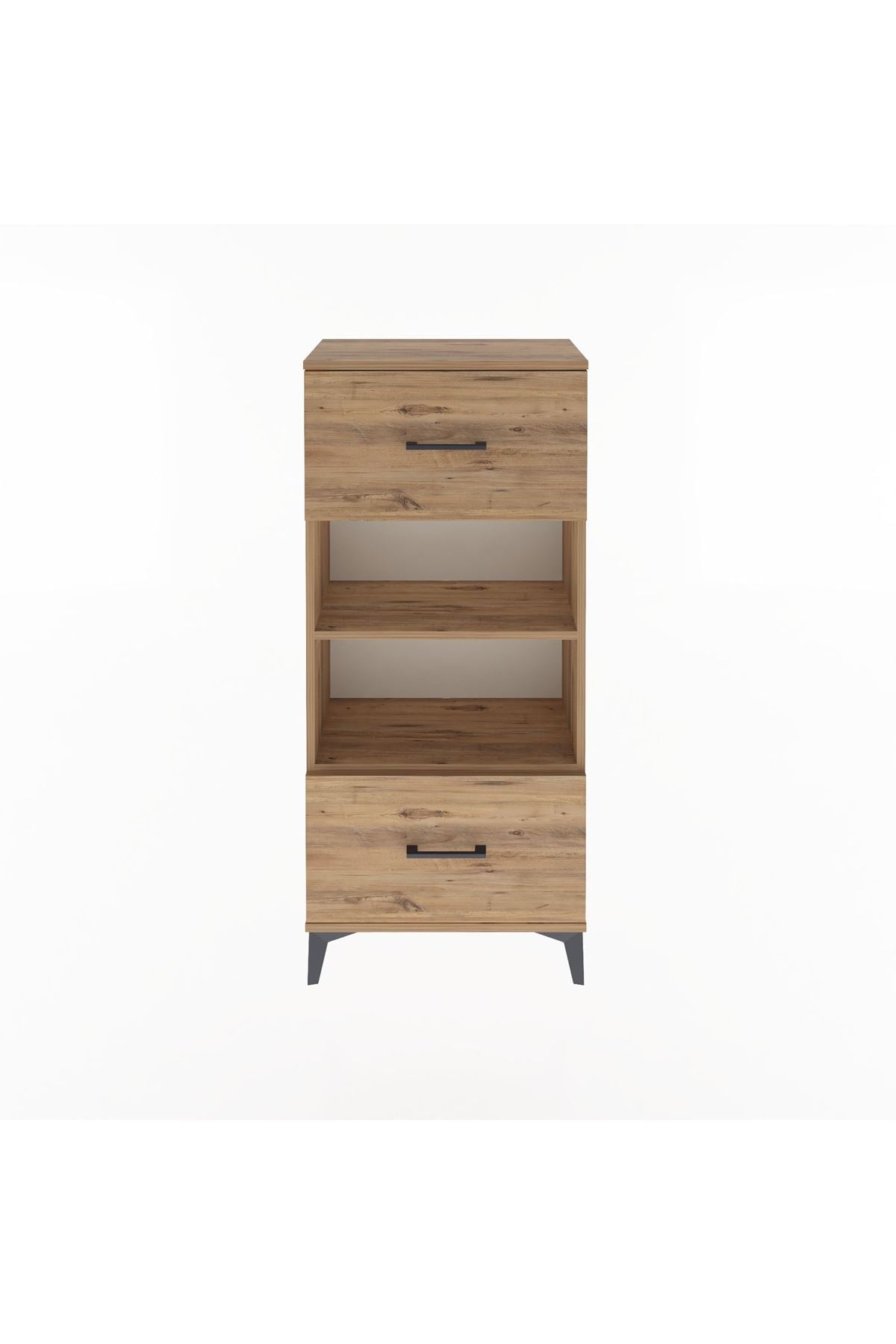 Arges Dolap 2 Raflı 2 Çekmeceli 60x30x134 - S17M033V9A