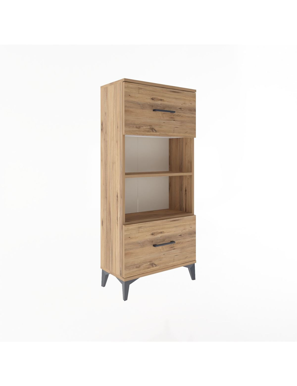 Arges Dolap 2 Raflı 2 Çekmeceli 60x30x134 - S17M033V9A