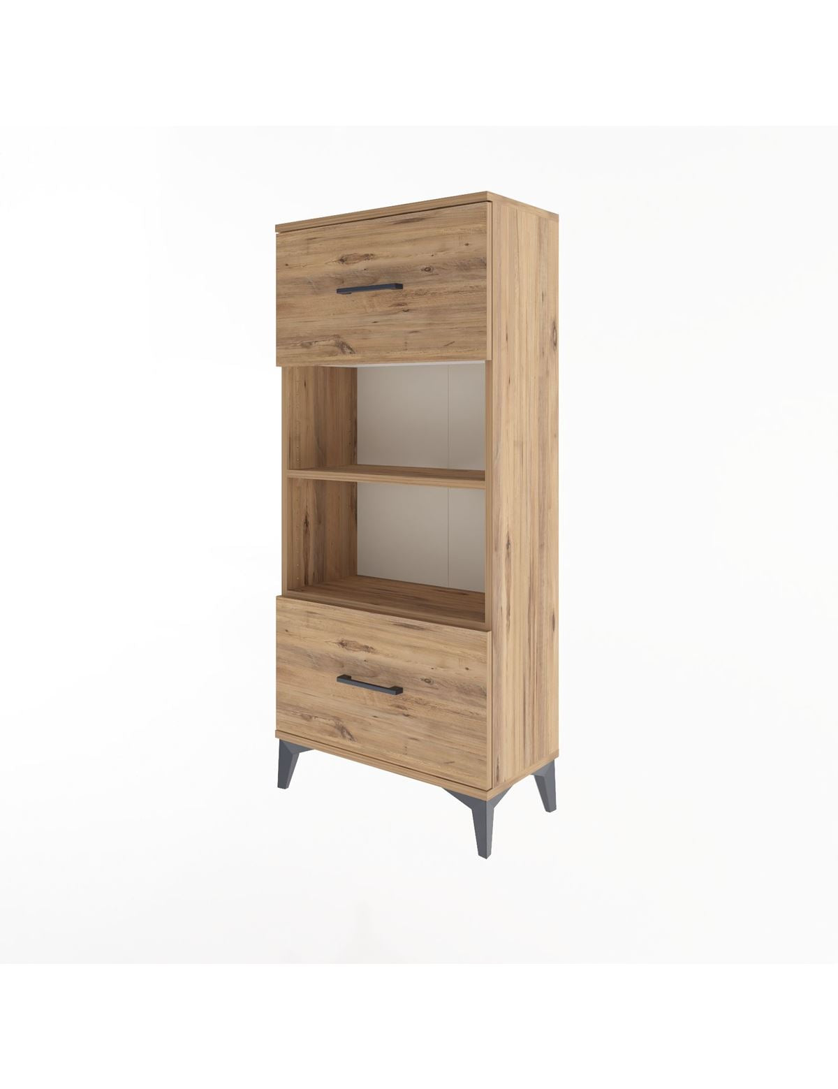 Arges Dolap 2 Raflı 2 Çekmeceli 60x30x134 - S17M033V9A