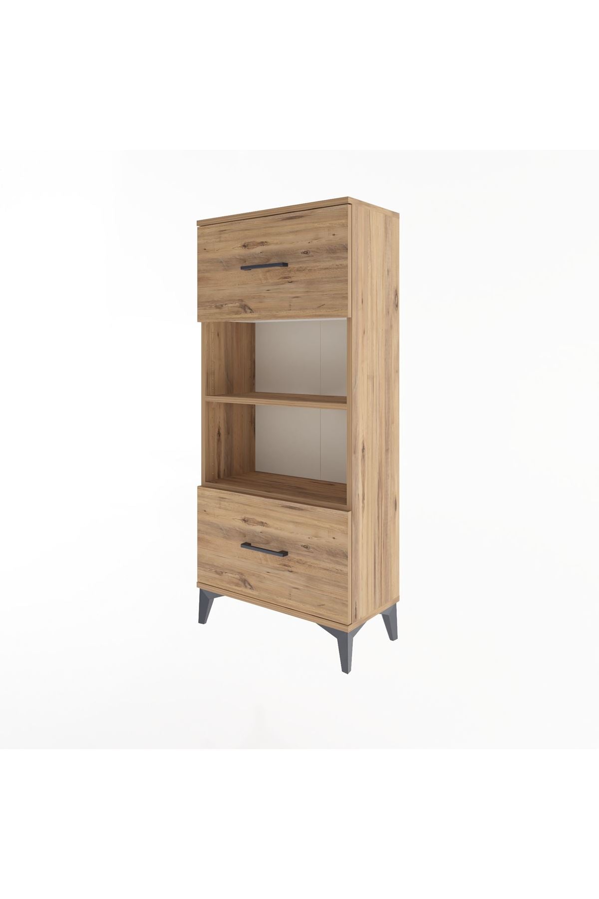 Arges Dolap 2 Raflı 2 Çekmeceli 60x30x134 - S17M033V9A