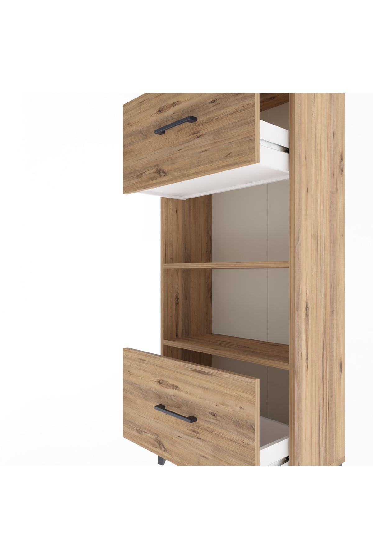 Arges Dolap 2 Raflı 2 Çekmeceli 60x30x134 - S17M033V9A