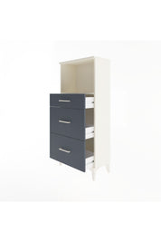 Arges Dolap Tek Raflı 3 Çekmeceli 60x30x134 - S17M034V2A