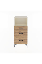 Arges Dolap Tek Raflı 3 Çekmeceli 60x30x134 - S17M034V3A