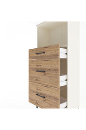 Arges Dolap Tek Raflı 3 Çekmeceli 60x30x134 - S17M034V3A