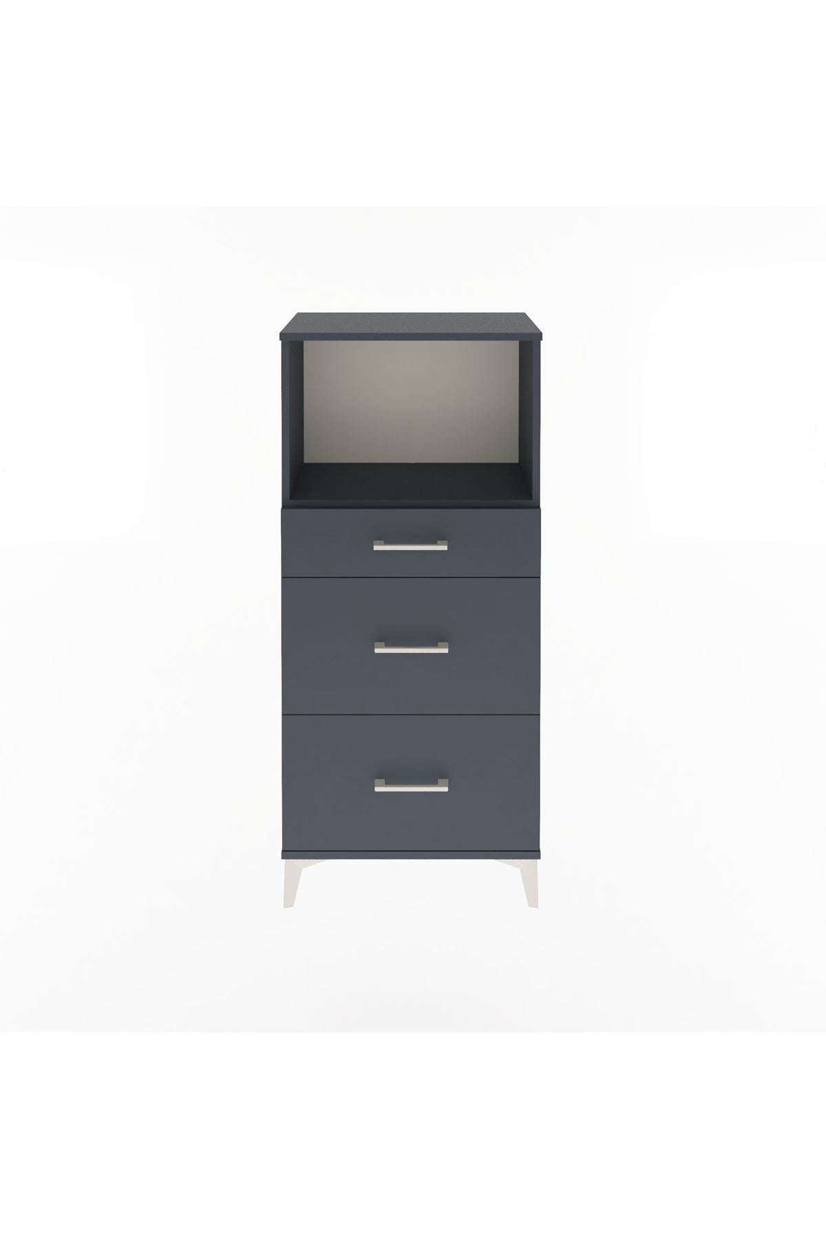Arges Dolap Tek Raflı 3 Çekmeceli 60x30x134 - S17M034V5A