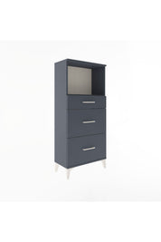 Arges Dolap Tek Raflı 3 Çekmeceli 60x30x134 - S17M034V5A