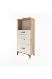 Arges Dolap Tek Raflı 3 Çekmeceli 60x30x134 - S17M034V7A