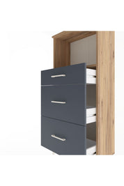 Arges Dolap Tek Raflı 3 Çekmeceli 60x30x134 - S17M034V8A