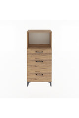 Arges Dolap Tek Raflı 3 Çekmeceli 60x30x134