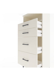 Arges Dolap Tek Raflı 4 Çekmeceli 60x30x134 - S17M035V1A