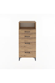 Arges Dolap Tek Raflı 4 Çekmeceli 60x30x134 - S17M035V9A