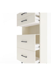 Arges Dolap Tek Raflı 4 Çekmeceli 60x30x134 - S17M036V1A