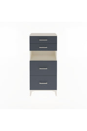 Arges Dolap Tek Raflı 4 Çekmeceli 60x30x134 - S17M036V2A