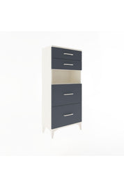 Arges Dolap Tek Raflı 4 Çekmeceli 60x30x134 - S17M036V2A