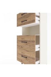 Arges Dolap Tek Raflı 4 Çekmeceli 60x30x134 - S17M036V3A
