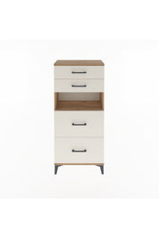 Arges Dolap Tek Raflı 4 Çekmeceli 60x30x134 - S17M036V7A