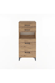 Arges Dolap Tek Raflı 4 Çekmeceli 60x30x134 - S17M036V9A