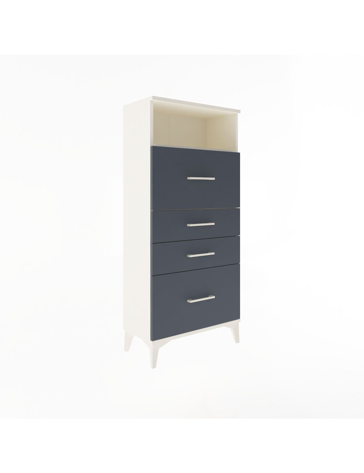 Arges Dolap Tek Raflı 4 Çekmeceli 60x30x134 - S17M037V2A