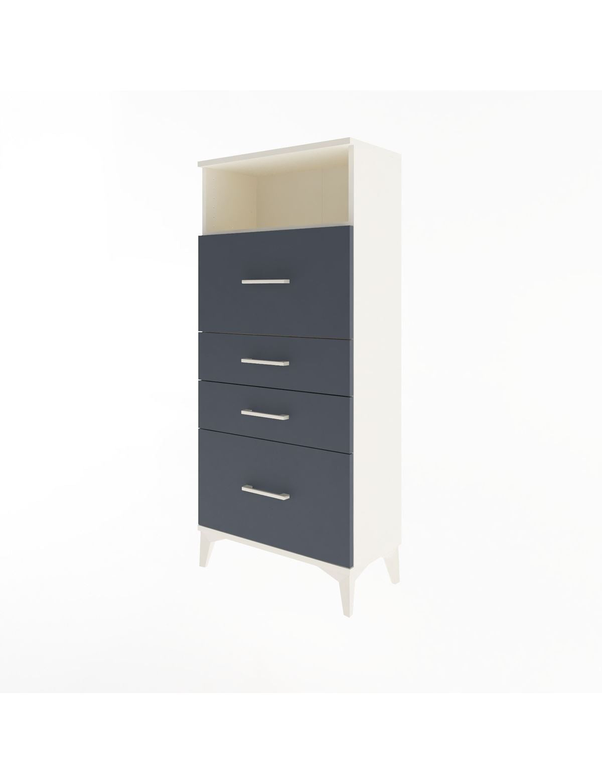 Arges Dolap Tek Raflı 4 Çekmeceli 60x30x134 - S17M037V2A