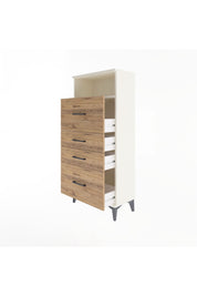 Arges Dolap Tek Raflı 4 Çekmeceli 60x30x134 - S17M037V3A